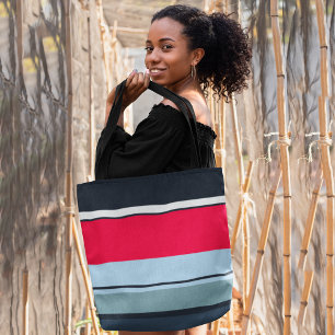 Tote Bag Bandes Décontractées multicolores