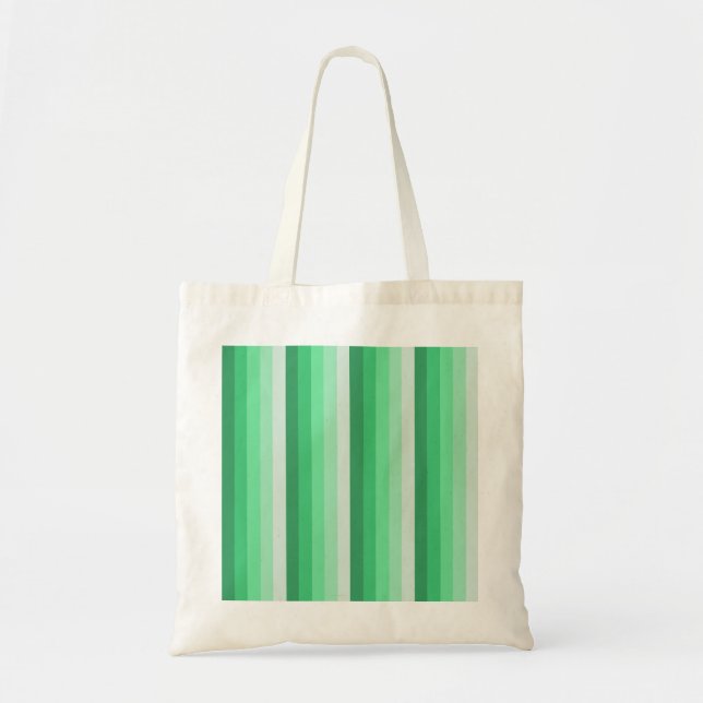 Tote Bag Bandes d'ombre vertes (Devant)
