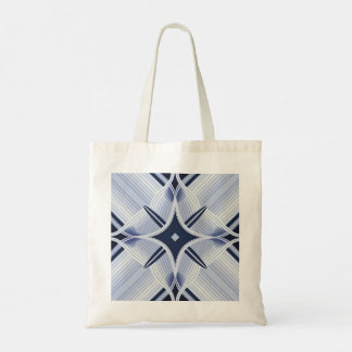 Tote Bag Bandes en harmonie bleu gris