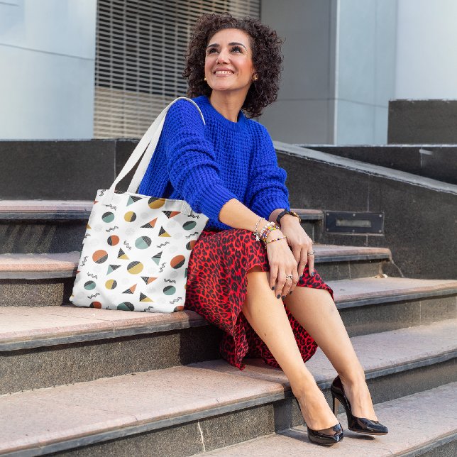 Tote Bag Bandes géo complexes (Créateur téléchargé)