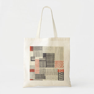 Tote Bag Bandes géométriques dessinées à la main, motif san