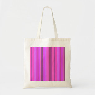 Tote Bag Bandes verticales roses
