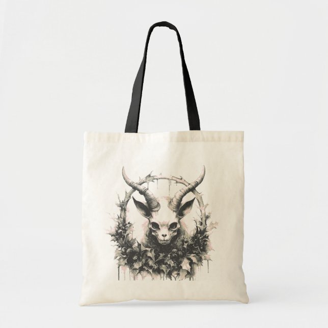 Tote Bag Baphomet occulte gothique bébé (Devant)