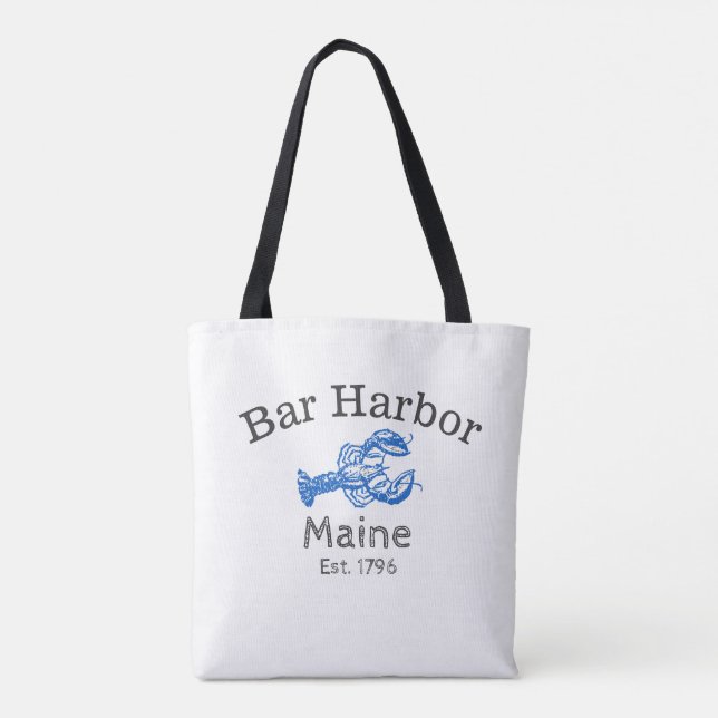Tote Bag "Bar Harbor Maine" Tasche (Rückseite)