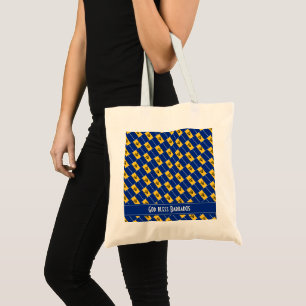 Tote Bag BARBADOS DRAPEAU Dieu béni Carnaval personnalisé
