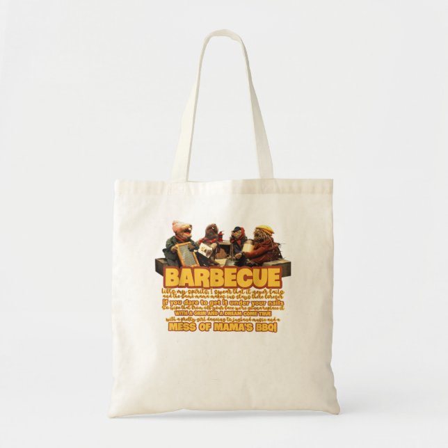 Tote Bag Barbecue Funny Song Jug Band Frogtown (Devant)