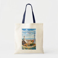 Barcelone Espagne Travel Art Vintage