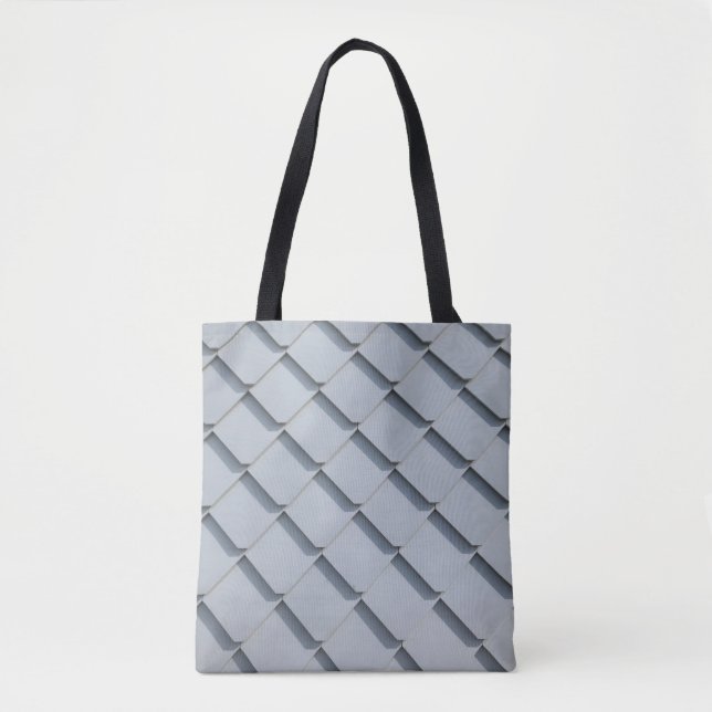 Tote Bag Bardeaux de toit gris (Devant)