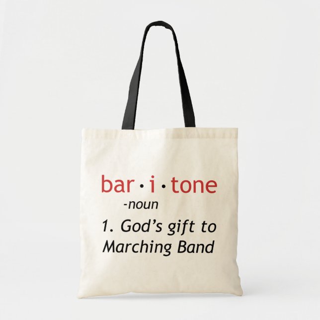 Tote Bag Baritone Définition (Devant)