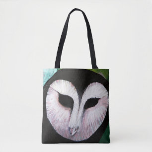Tote Bag Barn Owl Art