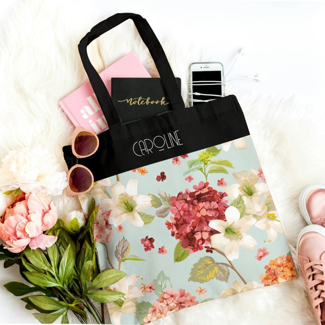 Tote Bag Baroque Floral Grace tendance élégant (Créateur téléchargé)