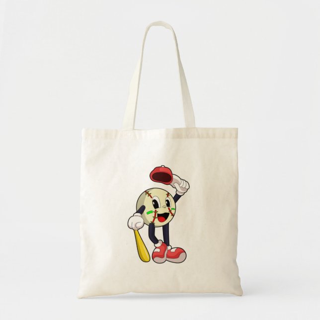 Tote Bag Base-ball avec base-ball (Devant)