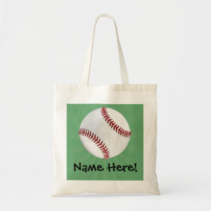 Tote Bag Baseball personnalisé sur Garçons verts