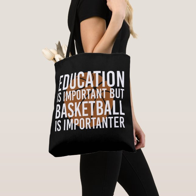 Tote Bag Basketball est important Funny Basketball cadeaux (De près)