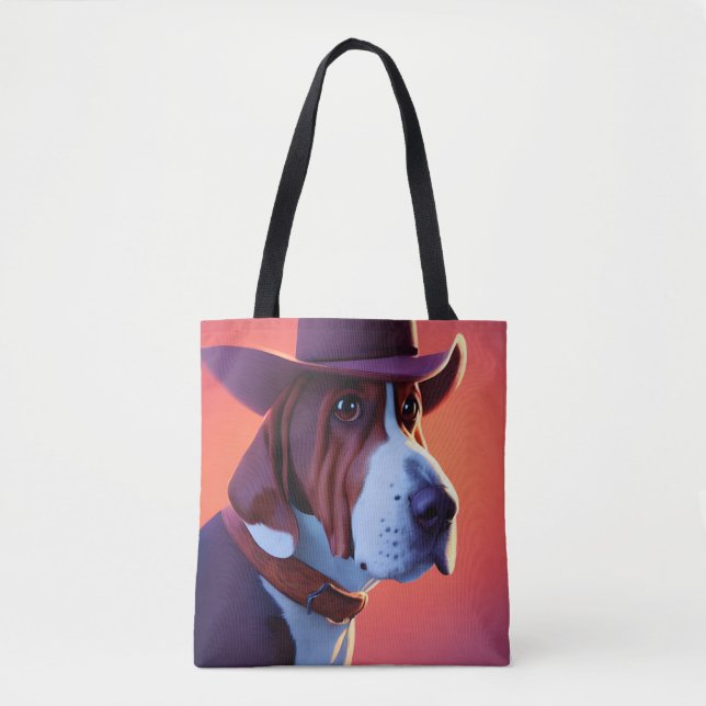 Tote Bag Basset Hound (Devant)
