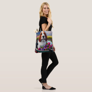 Tote Bag Basset Hound Dog sur une pagaie : une aventure Pit