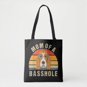 Tote Bag Basset Hound Féminin Présente Maman Drôle D'un Bas