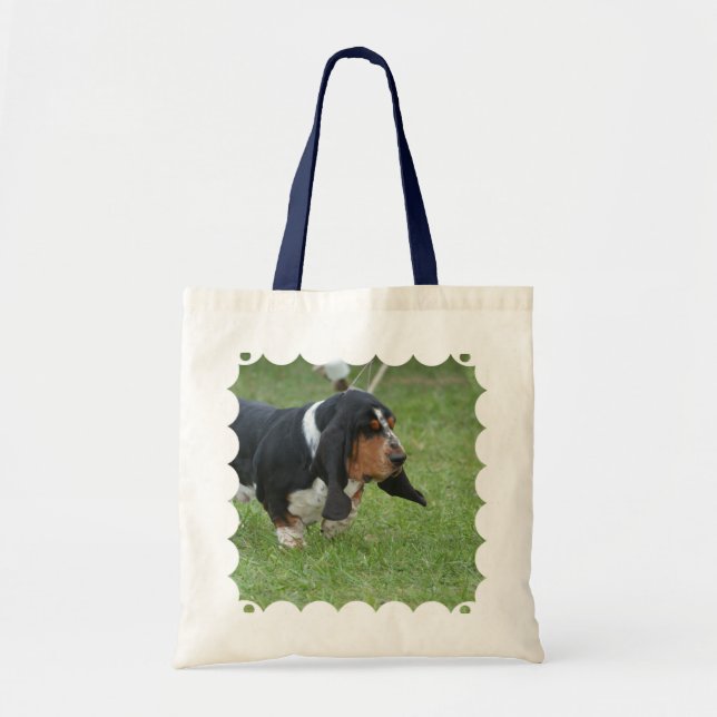 Tote Bag Basset Hound mignon (Devant)