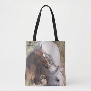 Tote Bag Bassin de lavage de sable Chevaux sauvages