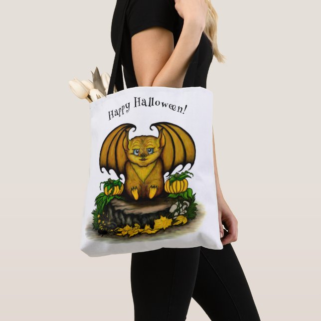 Tote Bag Bat d'Halloween mignonne (De près)