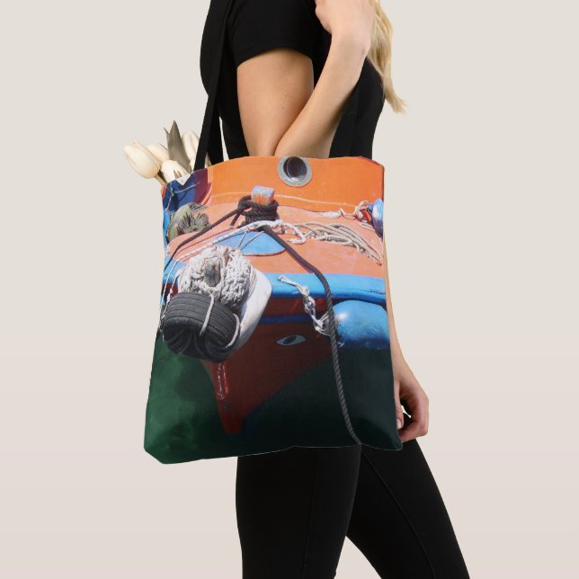 Tote Bag Bateau de pêche grec (De près)