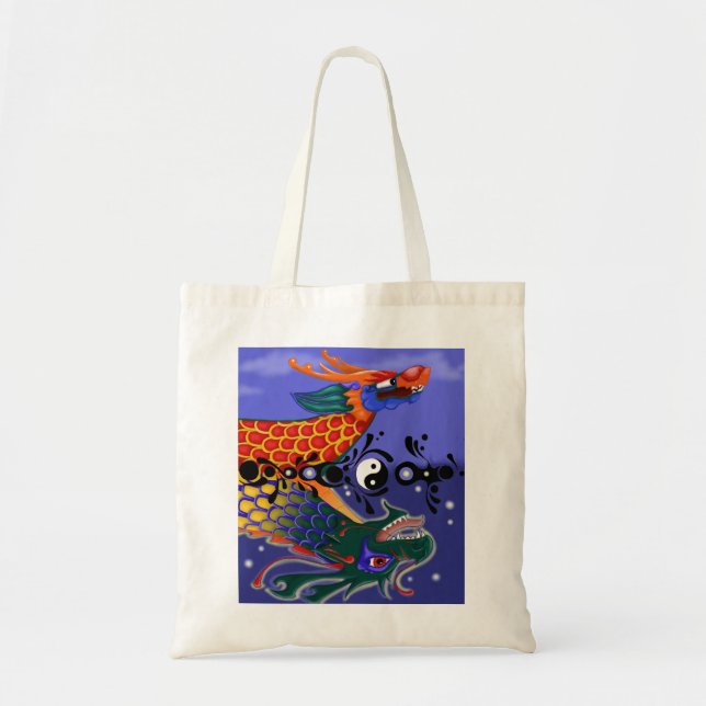 Tote Bag Bateau Fourre-tout de dragon (Devant)