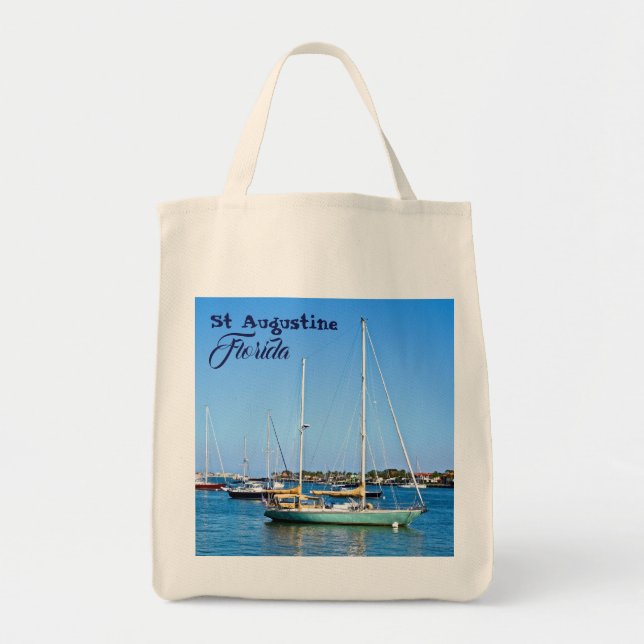 Tote Bag Bateaux à voile sur Matanzas Bay St. Augustine Flo (Devant)