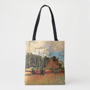 Tote Bag Bateaux à Zaandam par Claude Monet, 