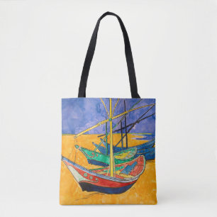 Tote Bag Bateaux de Van Gogh Impressionnisme Plage