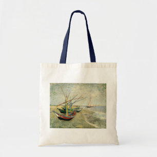 Tote Bag Bateaux sur la plage de Saintes-Maries