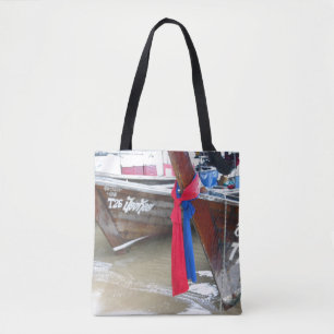 Tote Bag Bateaux sur les îles de phi de phi de la plage ,