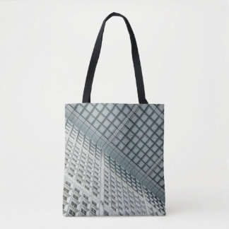 Tote Bag Bâtiment commercial à hauteur blanche