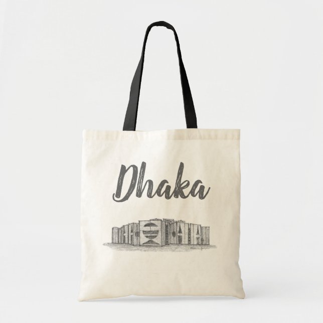 Tote Bag Bâtiment de l'Assemblée nationale, Dhaka, Banglade (Devant)
