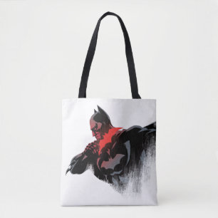 Tote Bag Batman Batarang cramoisi
