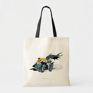 Tote Bag Batman Et Robin En Batcycle
