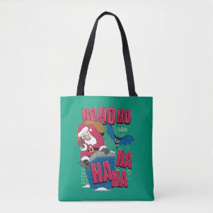 Tote Bag Batman   Joker Santa Claus Escalade de Chimney