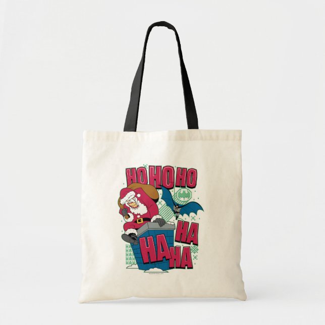 Tote Bag Batman | Joker Santa Claus Escalade de Chimney (Devant)