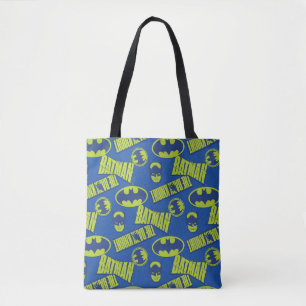 Tote Bag Batman - Le Motif du Chevalier foncé
