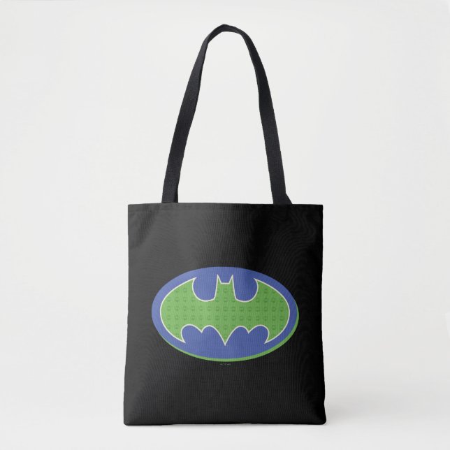 Tote Bag Batman | Symbole pourpre et vert (Devant)