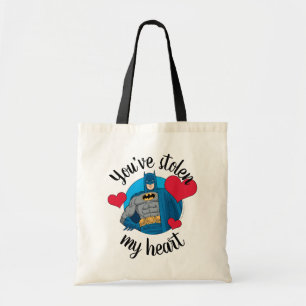 Tote Bag Batman Valentine   Vous avez volé mon coeur