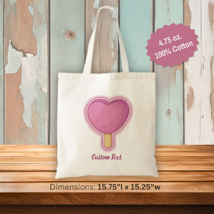 Tote Bag Bâton de crème glacée du coeur
