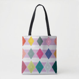 Tote Bag Bauhaus Diamond Quilt