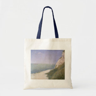 Tote Bag Beach at Honfleur by Georges Seurat, Vintage Art