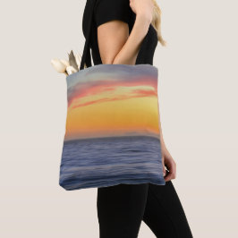 Tote Bag Beach Sunset Ocean Beach Bag Fourre-tout