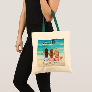 Tote Bag Beach Tribe Girl's Trip Bachelorette Vacation