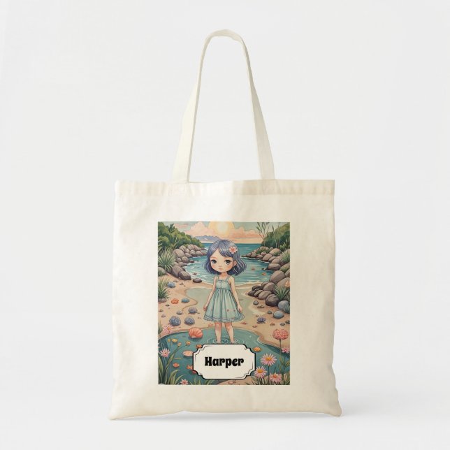 Tote Bag Beachcomber's Bliss Personnalisé (Devant)