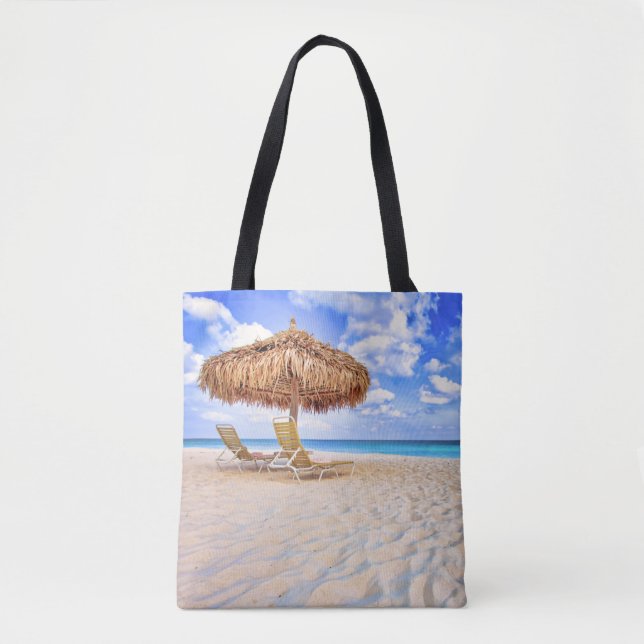 Tote Bag Beaches tropicales | Aruba Sandy Beach (Devant)