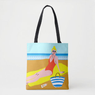 Tote Bag Beachy Keen - Jaune