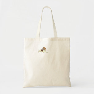 Tote Bag Beagle Beagle d'amour Heartbeat