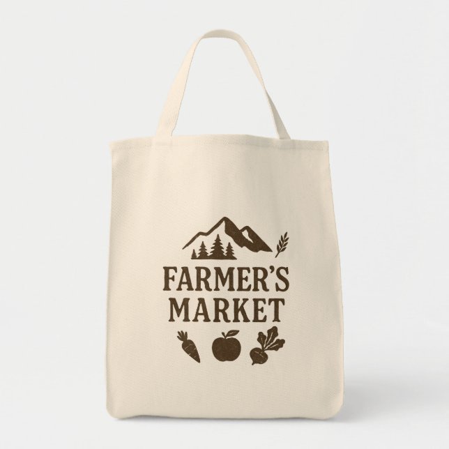 Tote Bag Beats Carrot Apple Farmers Market (Devant)
